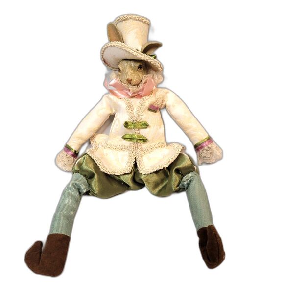 Vintage Katherine's Collection BUNNY COUPLE Kleski RABBIT DECOR - Picture 2 of 14